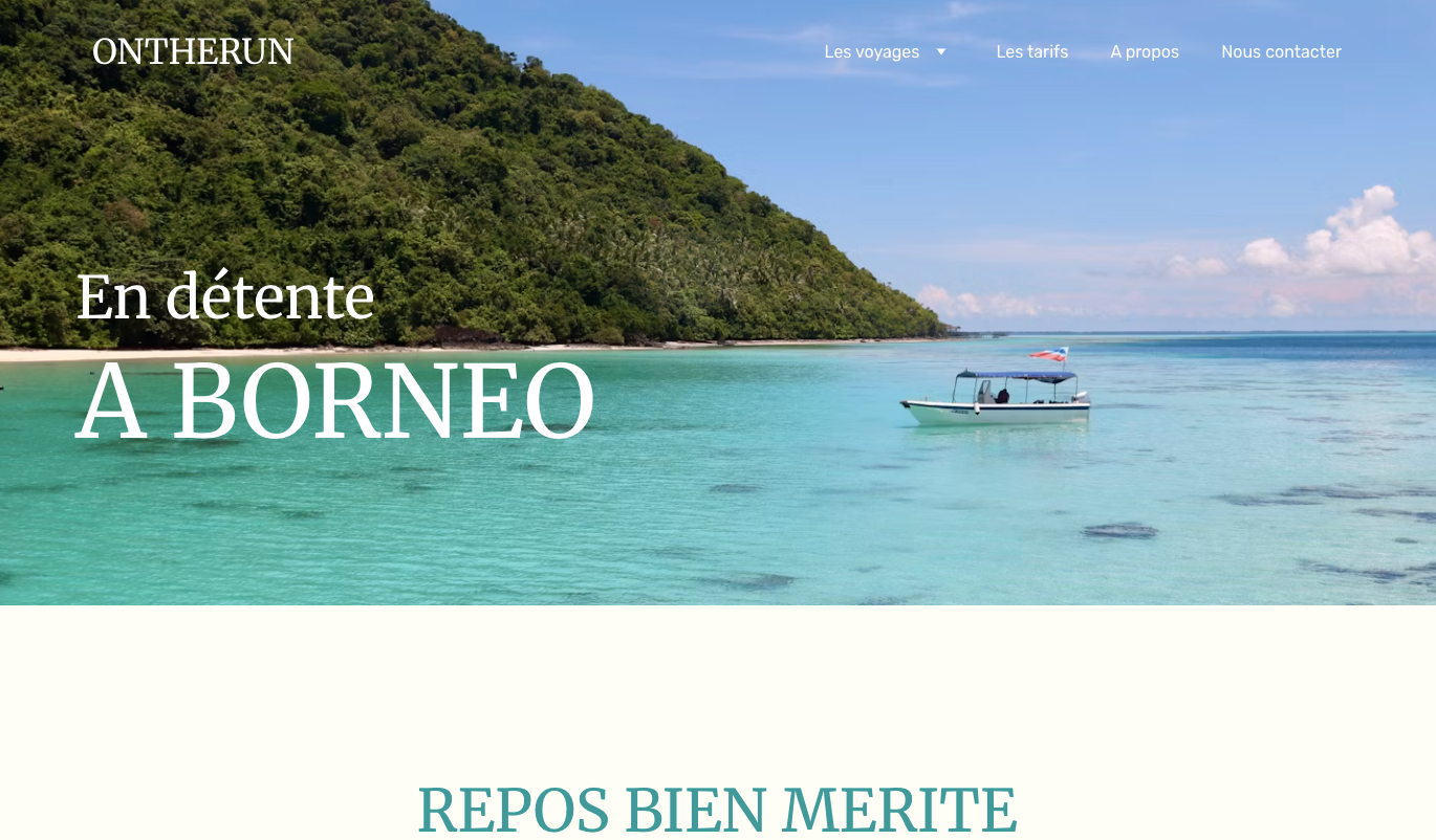 Site ONTHERUN - page présentation d'un voyage