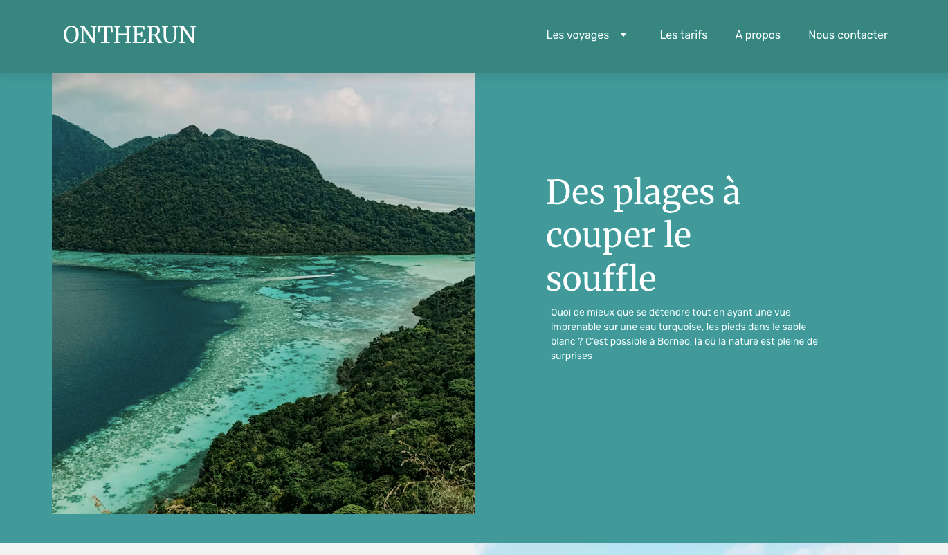 Site ONTHERUN - page présentation d'un voyage2